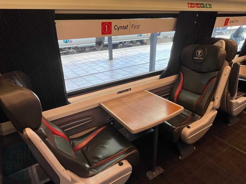 Onboard the Transport for Wales Premier Dining Train in First Class