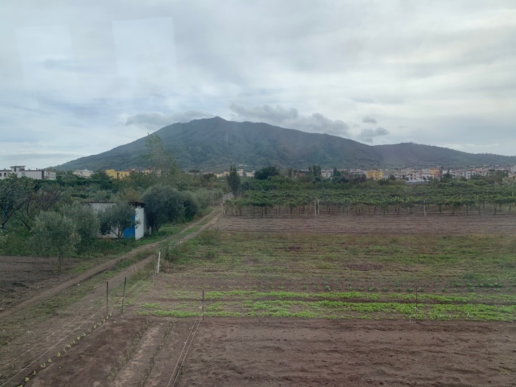 The view from the window of the ETR221 train